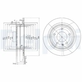 Тормозной диск DELPHI BG2211