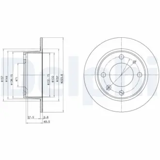 Тормозной диск DELPHI BG2220
