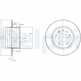 Тормозной диск DELPHI BG2252