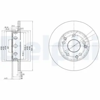 Тормозной диск DELPHI BG2288