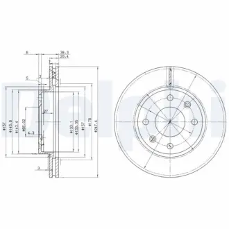 Тормозной диск DELPHI BG2292