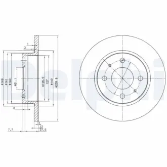 Тормозной диск DELPHI BG2379