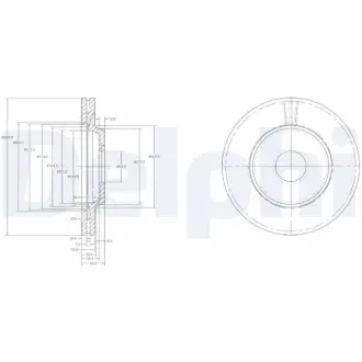 Тормозной диск DELPHI BG2419