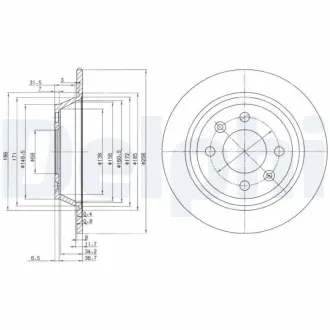 Тормозной диск DELPHI BG2420