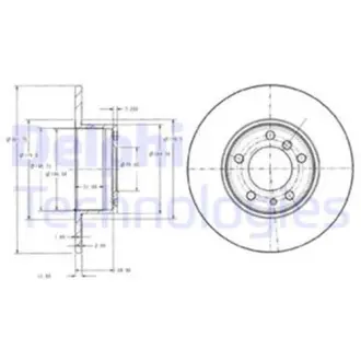 Тормозной диск DELPHI BG2430