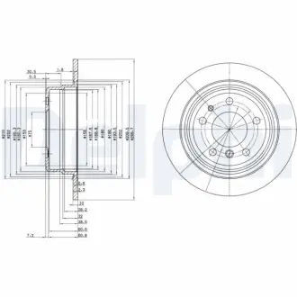 Тормозной диск DELPHI BG2437