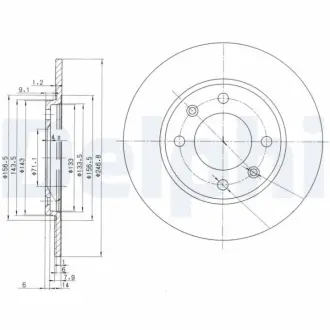 Тормозной диск DELPHI BG2445