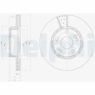 Тормозной диск DELPHI BG2449