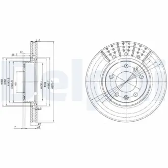 Тормозной диск DELPHI BG2460
