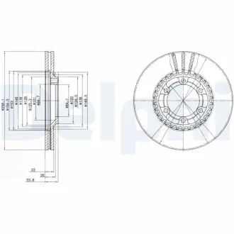 Тормозной диск DELPHI BG2513