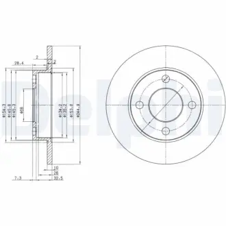 Тормозной диск DELPHI BG2517