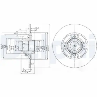 Тормозной диск DELPHI BG2638