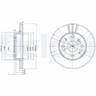 Тормозной диск DELPHI BG2656