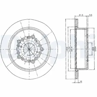 Тормозной диск DELPHI BG2662