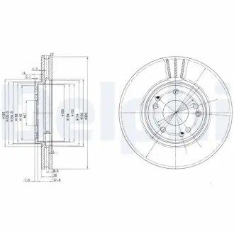 Тормозной диск DELPHI BG2675