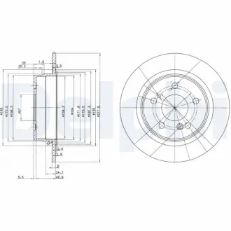 Тормозной диск DELPHI BG2676