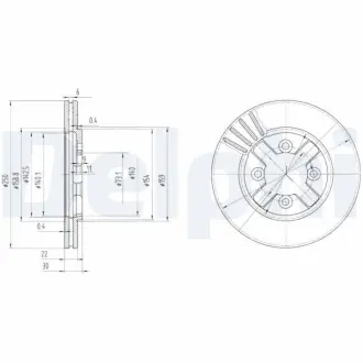 Тормозной диск DELPHI BG2685