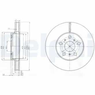 Тормозной диск DELPHI BG2711