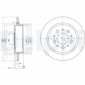 Тормозной диск DELPHI BG2718
