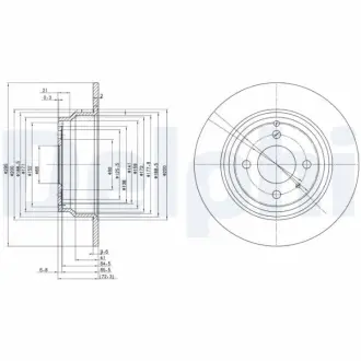 Тормозной диск DELPHI BG2721