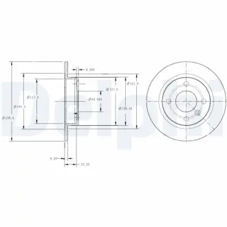 Тормозной диск DELPHI BG2732