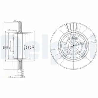 Тормозной диск DELPHI BG2740