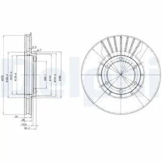 Тормозной диск DELPHI BG2751