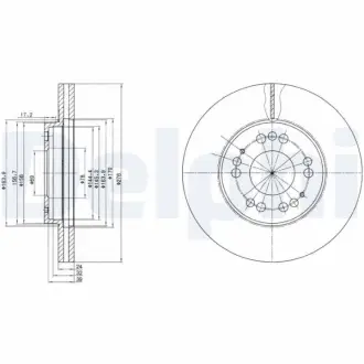 Тормозной диск DELPHI BG2765