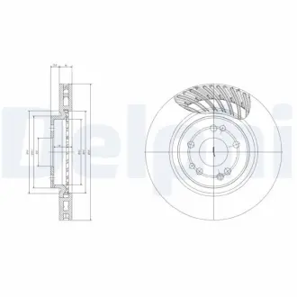 Тормозной диск DELPHI BG2775