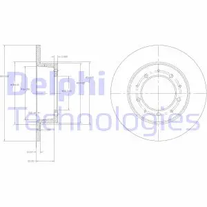 Тормозной диск DELPHI BG2799