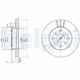 Тормозной диск DELPHI BG2835