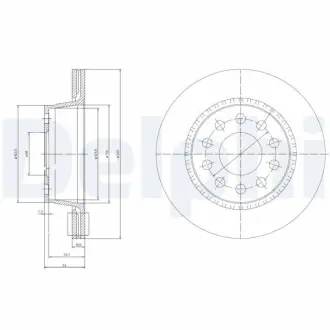 Тормозной диск DELPHI BG3031