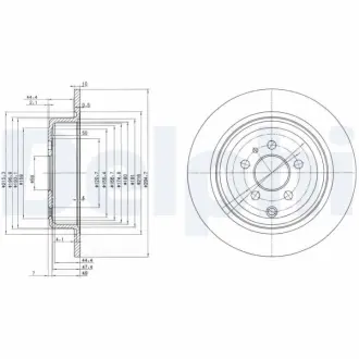 Тормозной диск DELPHI BG3049