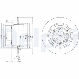Тормозной диск DELPHI BG3060