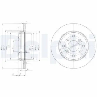 Тормозной диск DELPHI BG3062