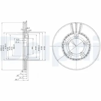 Тормозной диск DELPHI BG3071