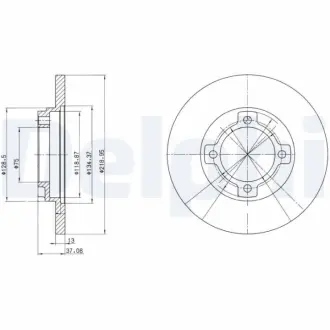 Тормозной диск DELPHI BG3083