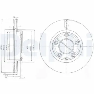 Тормозной диск DELPHI BG3085