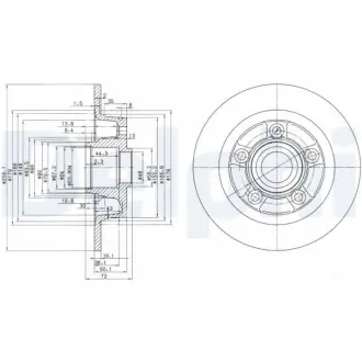 Тормозной диск DELPHI BG3086