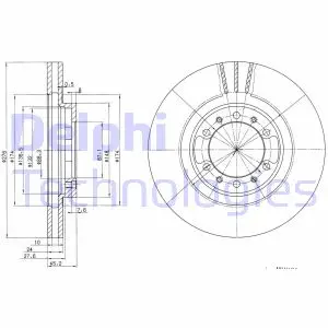 Тормозной диск DELPHI BG3099