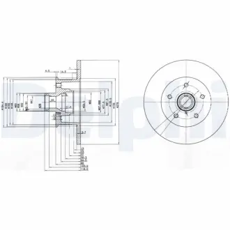 Тормозной диск DELPHI BG310