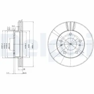 Тормозной диск DELPHI BG3127