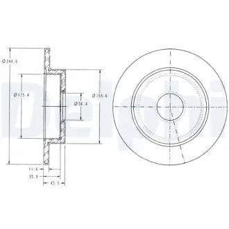 Тормозной диск DELPHI BG3131