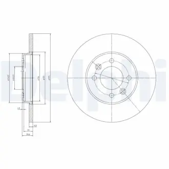 Тормозной диск DELPHI BG3147