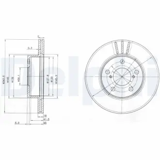 Тормозной диск DELPHI BG3151