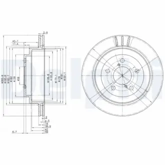Тормозной диск DELPHI BG3154