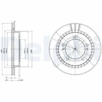 Тормозной диск DELPHI BG3158