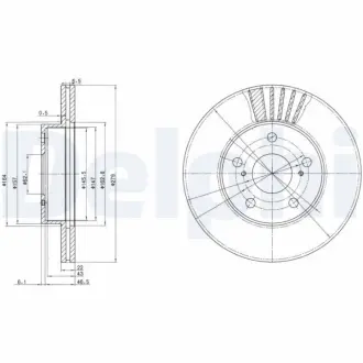 Тормозной диск DELPHI BG3171
