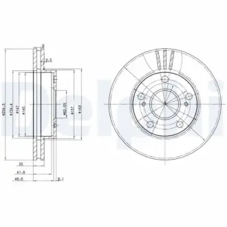 Тормозной диск DELPHI BG3172