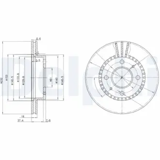 Тормозной диск DELPHI BG3206